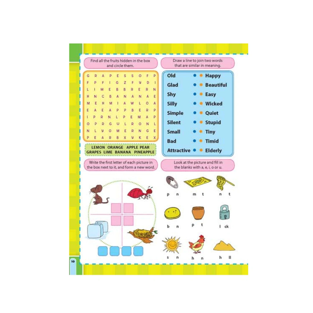 English activity workbook for kids 