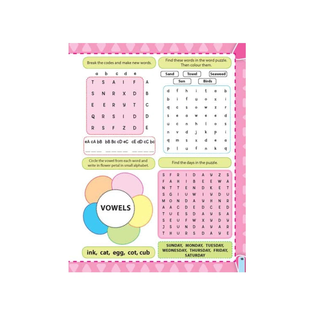 English activity workbook for kids 