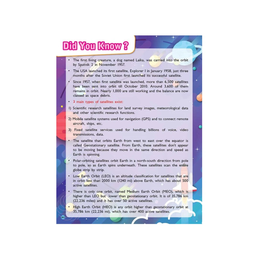 Space facts book for kids 