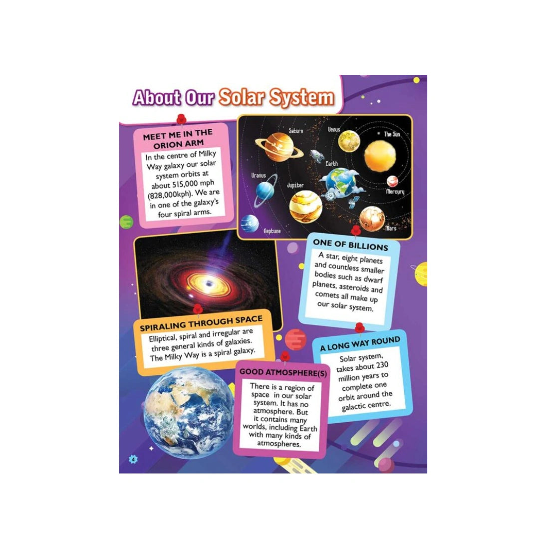 Space facts book for kids 