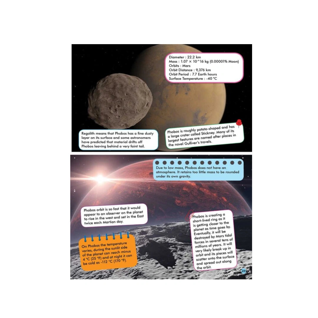 Space facts book for kids 
