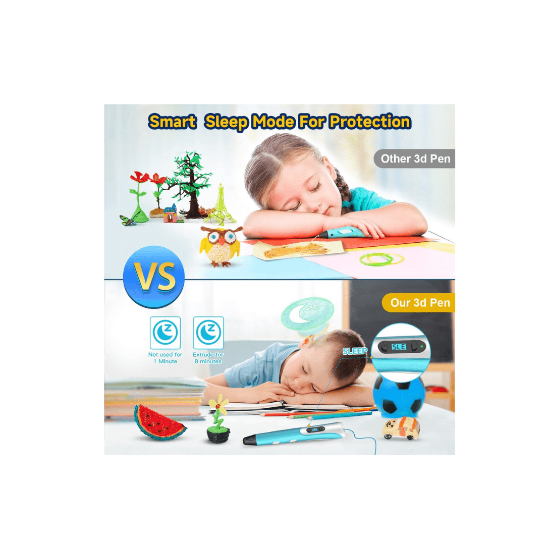 Burani Toys Toys Burani Toys 3D Printing Pen with LCD Display For Kids