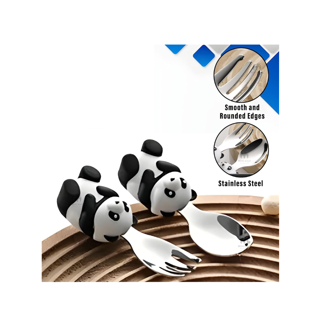 Ub Collection Panda Children's Tableware Set for Kids (3+ Years) Random Design as per Availability