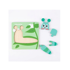 JB Impex Wooden Caterpillar Jigsaw Puzzle Board – Educational Animal Puzzle for Kids 5 Pcs 3+ Years