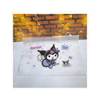Kuromi A4 Zipper File Bag - Transparent Document Pouch for School & Girls