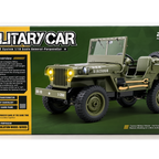 MM Toys Military Car 1:10 Scale 2.4GHz Remote Control Jeep (Colour May Vary) (6 Years+)