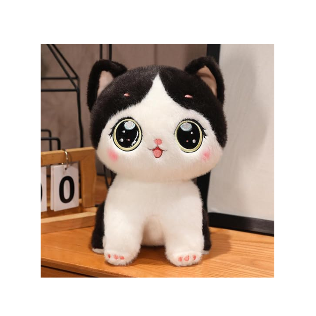 Rolex Cute Big-Eyed Sitting Kitten Plush Toy 3-14 Years