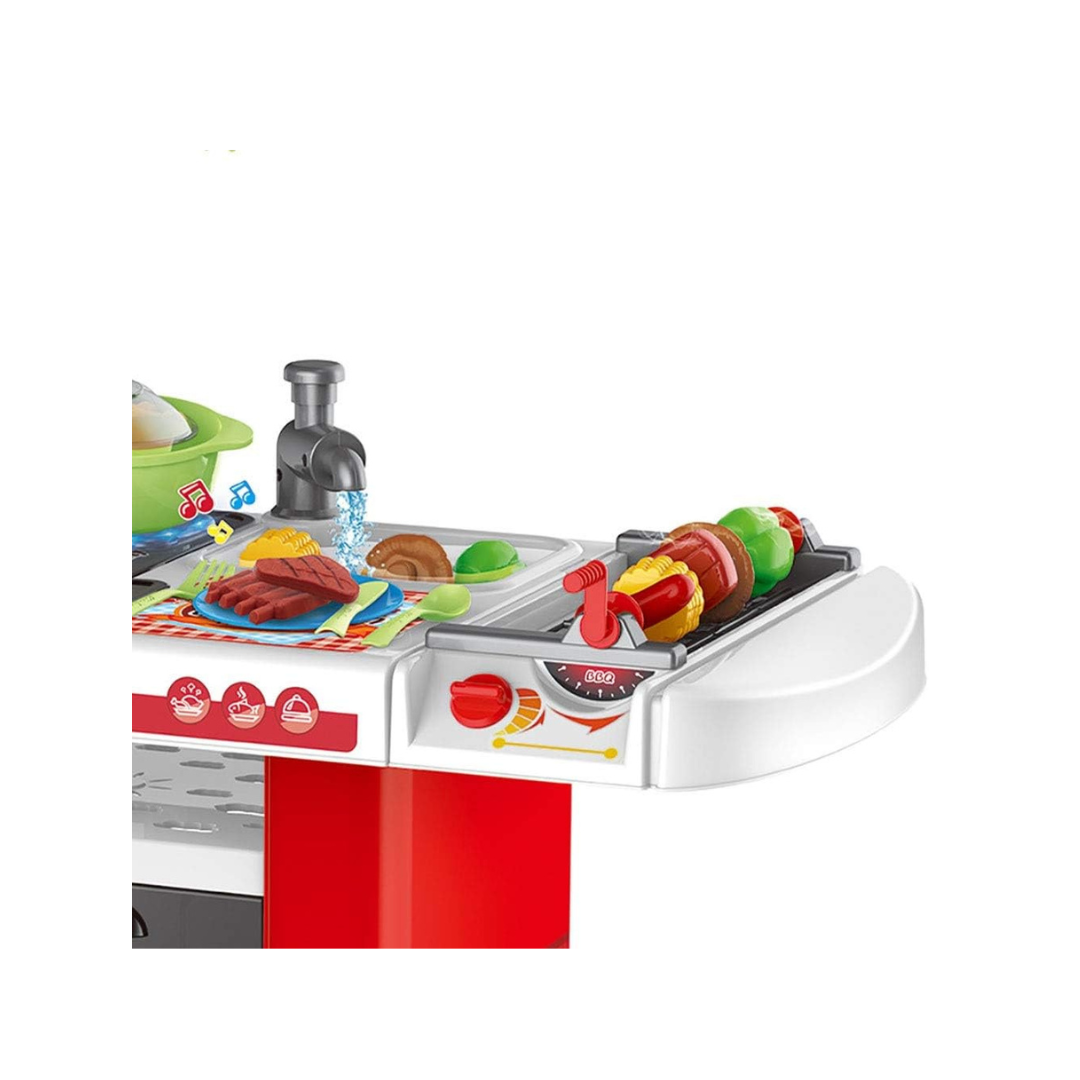 JB Impex Kids Kitchen Play Set with Sink, Oven & Cooking Accessories – 43 Pieces Pretend Play Toy 3+ Years