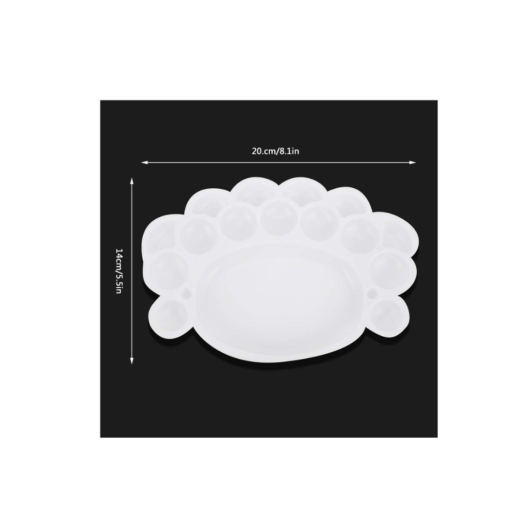 Burani Toys Toys Watercolor Palette of White Plate For Kids