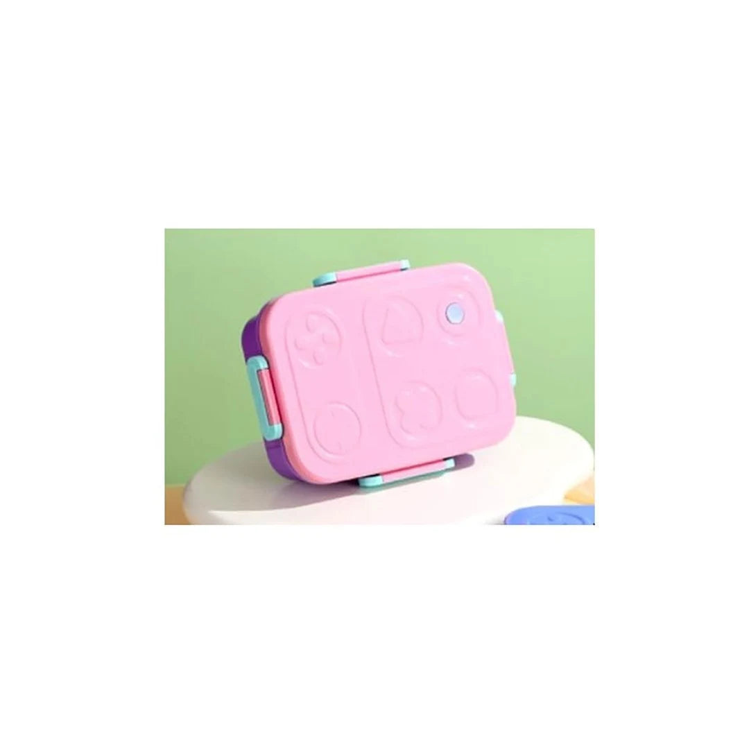 Kids Stainless Steel Bento Lunch Box - Sauce Cup & Cutlery Included