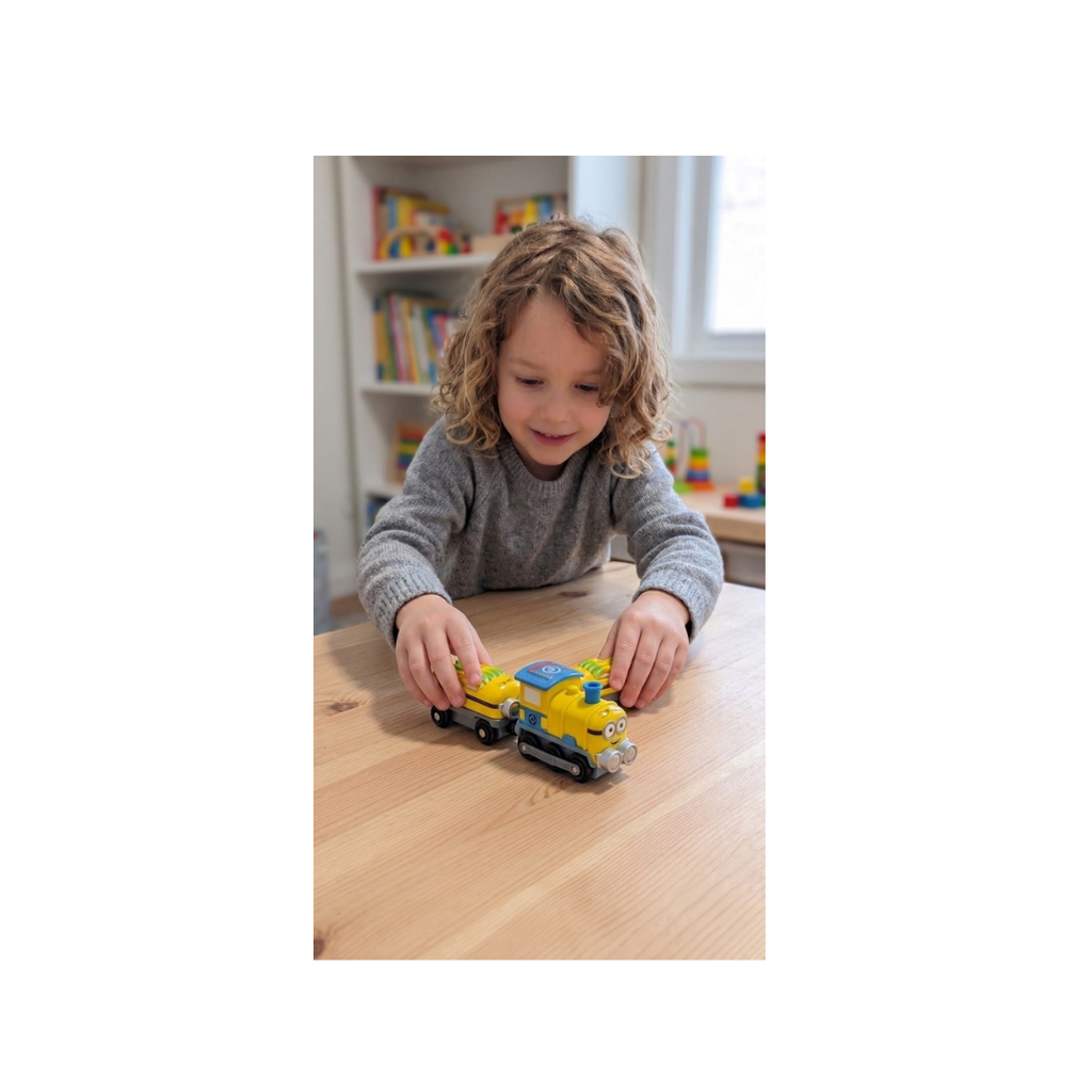 JB Impex Magnetic Pull Back Train Toy Set for Kids – 2 Pieces 3+ Years