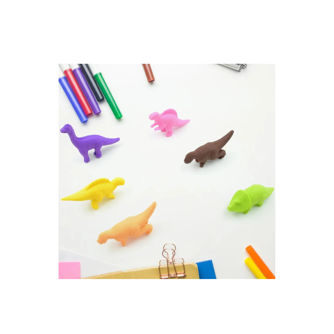 Rubber DINOSAUR SHAPED ERASERS FOR KIDS (3year+)