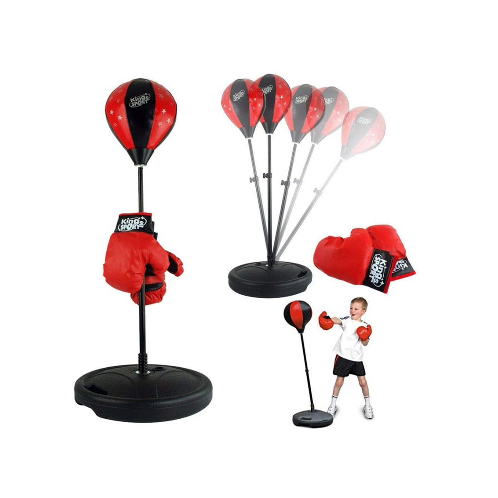 JB Impex Kids Boxing Punching Ball Set with Stand & Gloves 3+ Years