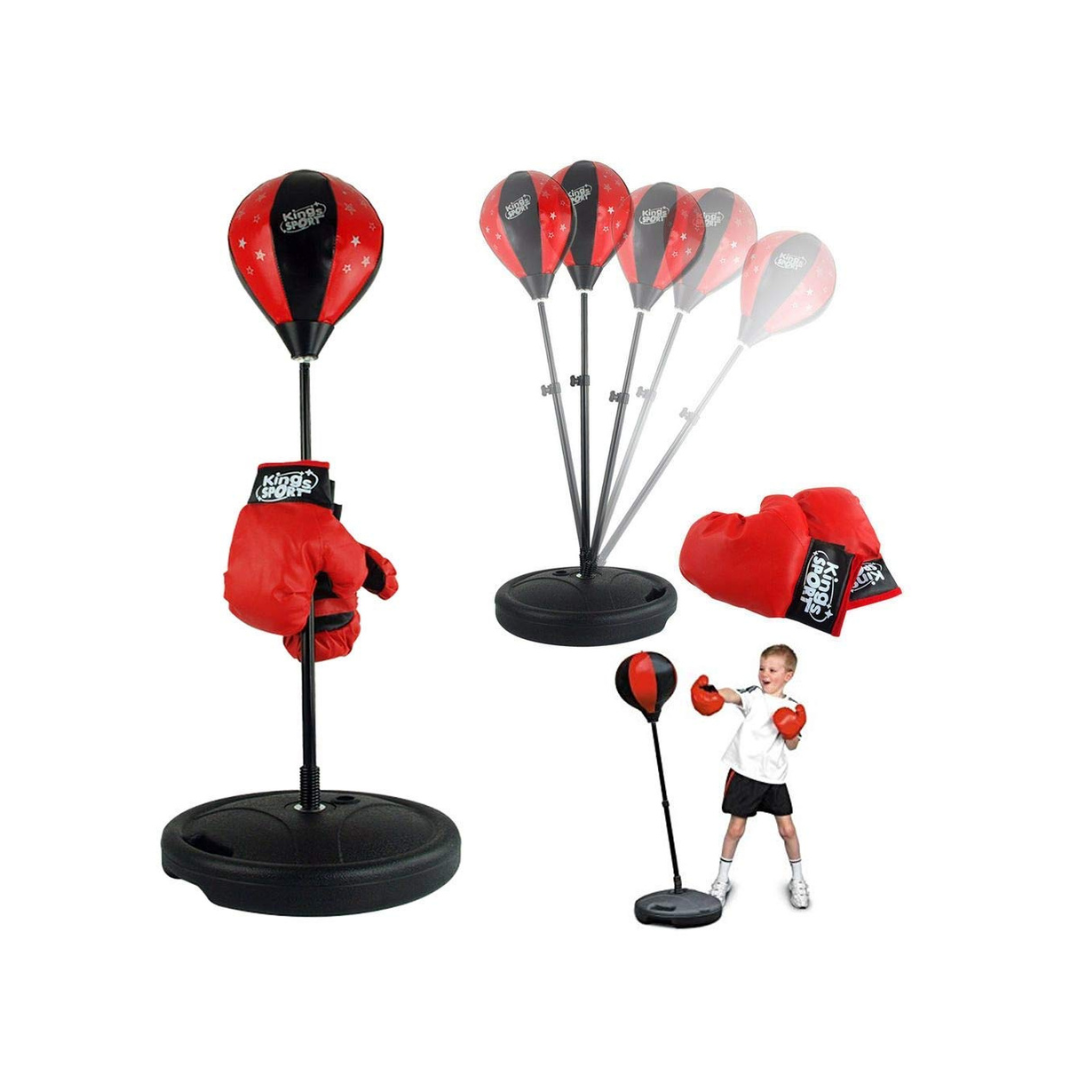 JB Impex Kids Boxing Punching Ball Set with Stand & Gloves 3+ Years