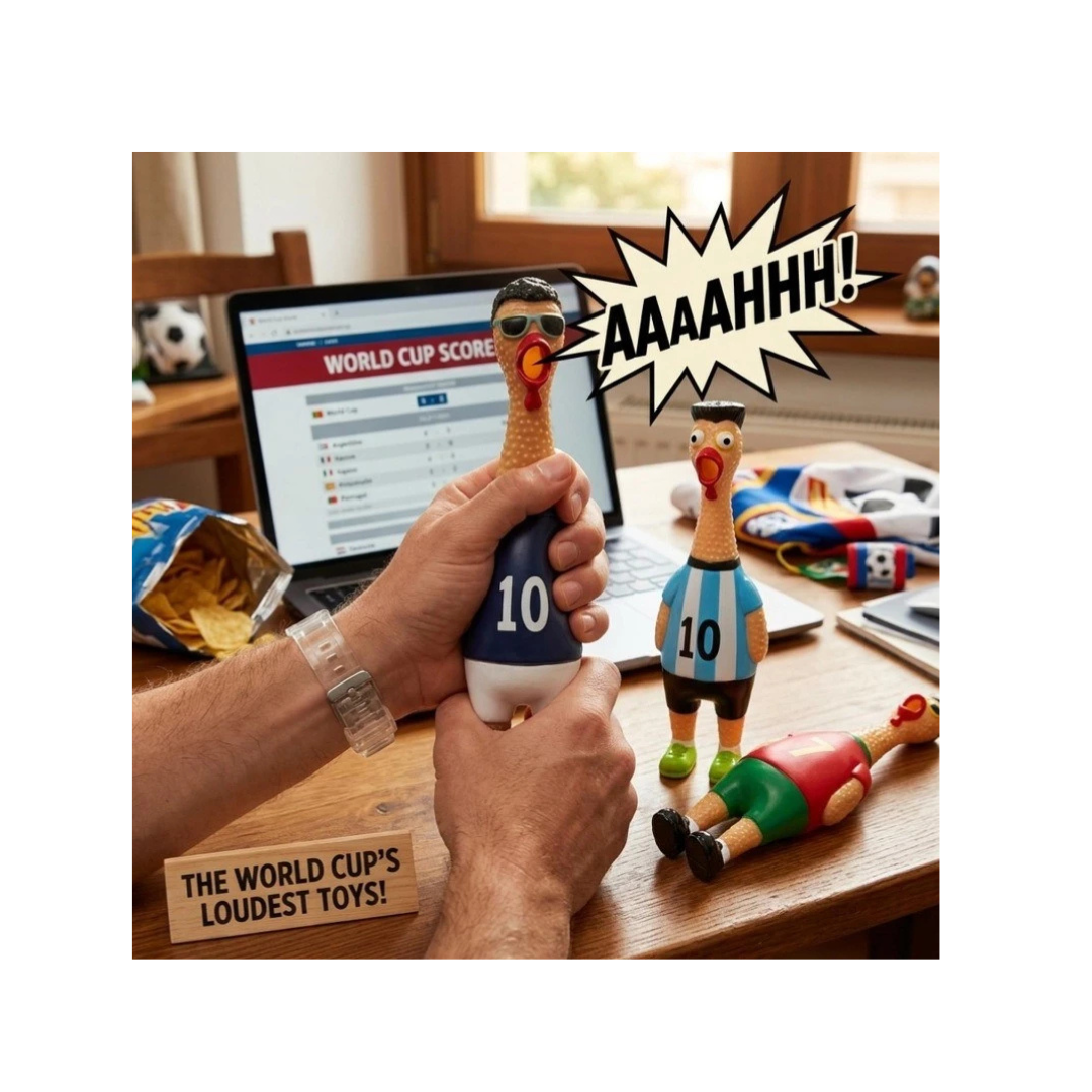 UB Collection Chuchu Footballers Squeeze Toy for Kids Age 3+ Random Design as per Availability