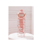 Kids Cat Water Bottle with Straw & Infuser - Cartoon Design, Leak-Proof