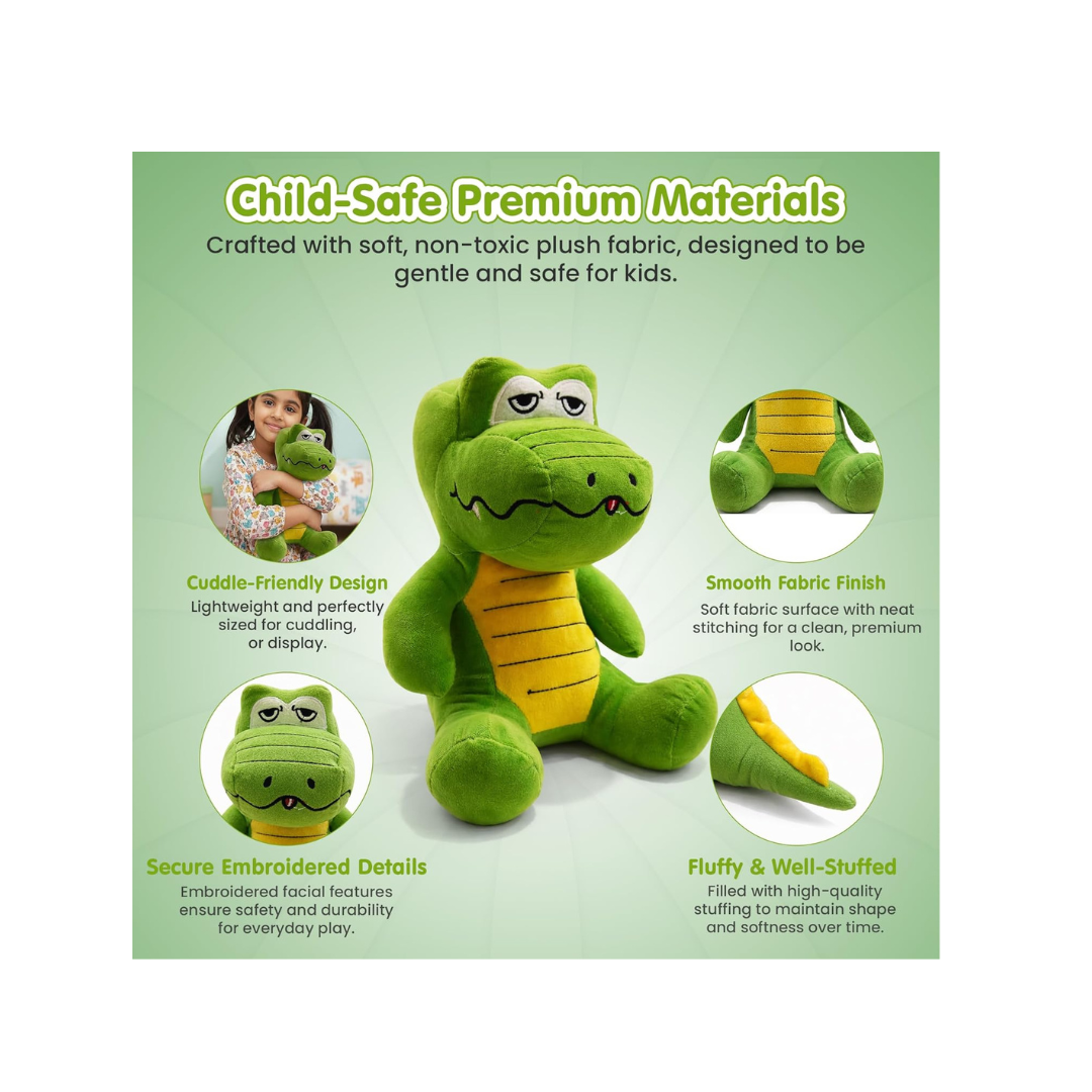 Rolex Cute Alligator Plush Toy (Everyday Comfort Companion) 3-12 Years