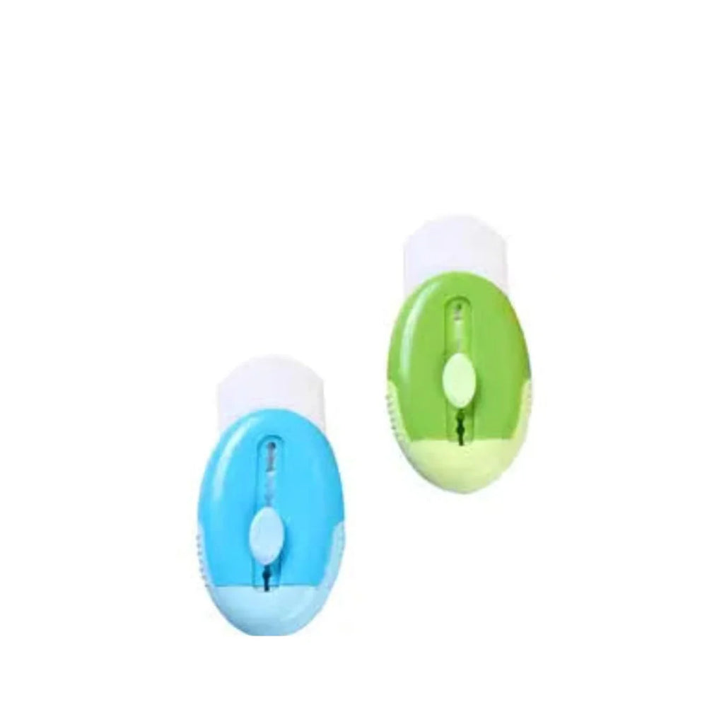 Cutter-Shape Sliding Eraser - Multi-Colour Fluorescent Fun Eraser for Kids