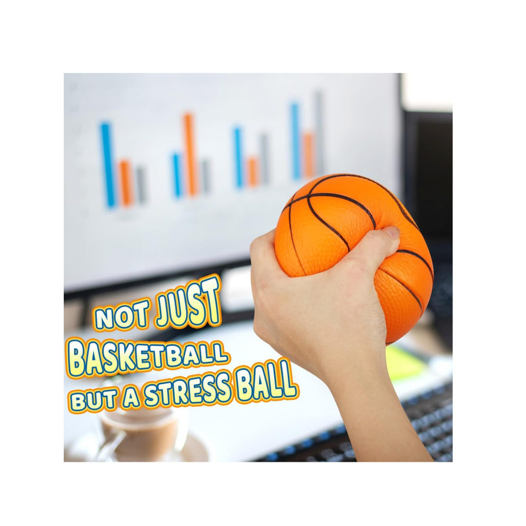 JB Impex Mini Soft Basketball Set – Rubber Foam Sports Balls for Kids (Orange) 3+ Years
