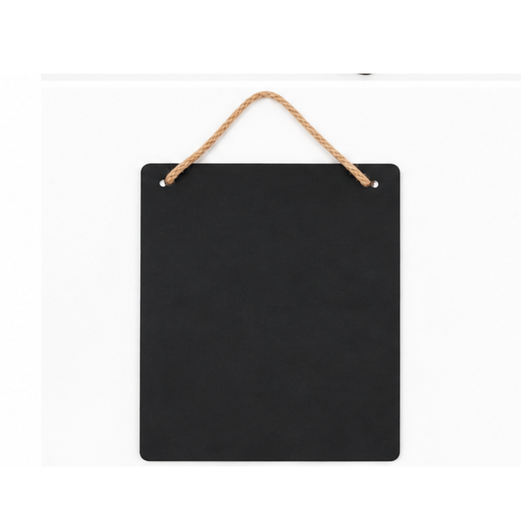 UB Collection Black Board Weekly Planner Hanging Memo Board