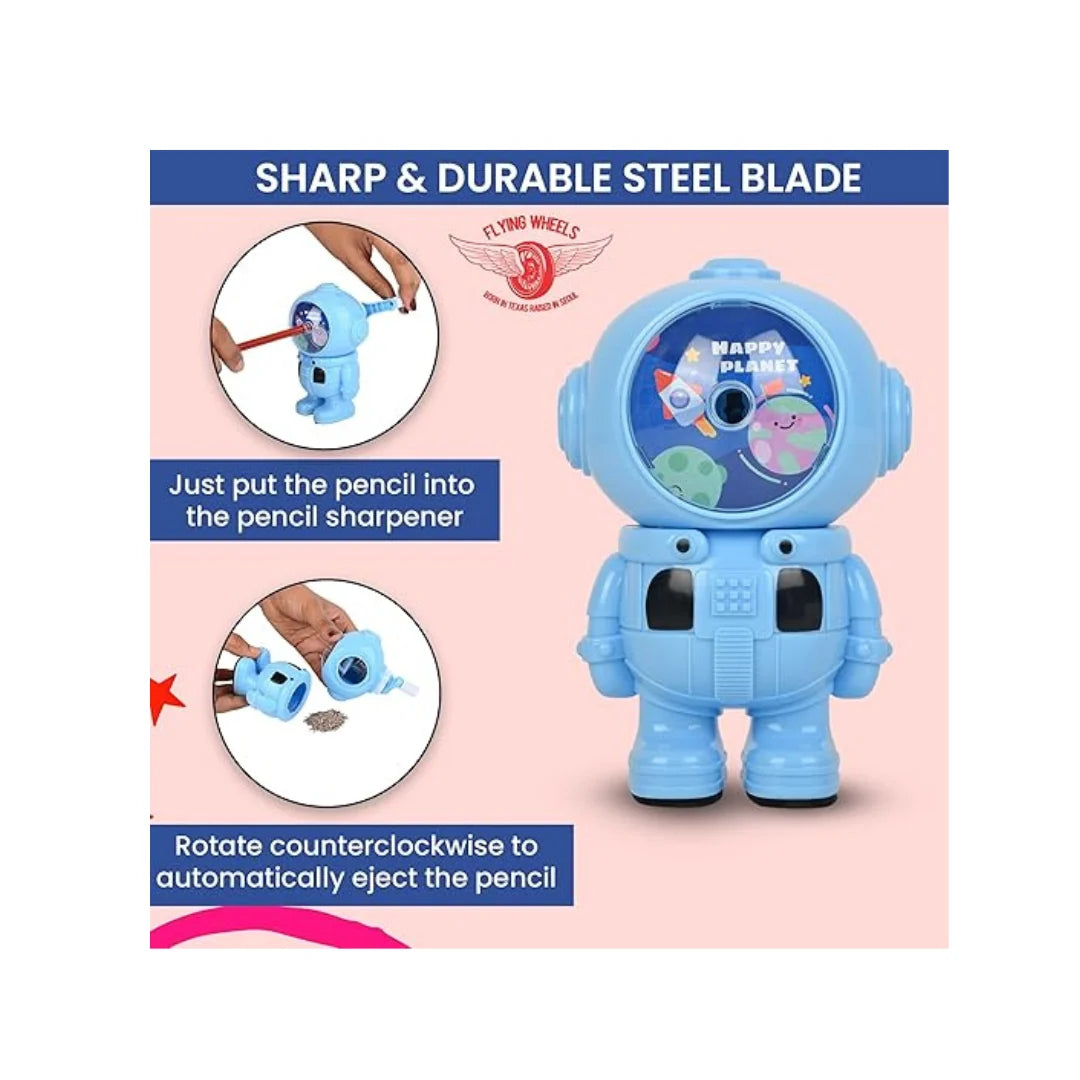 Character Mechanical Pencil Sharpener - Fun Mixed Designs for School Kids