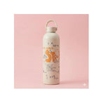 Stainless Steel Water Bottle with Handle Lid - Insulated, Matte Finish