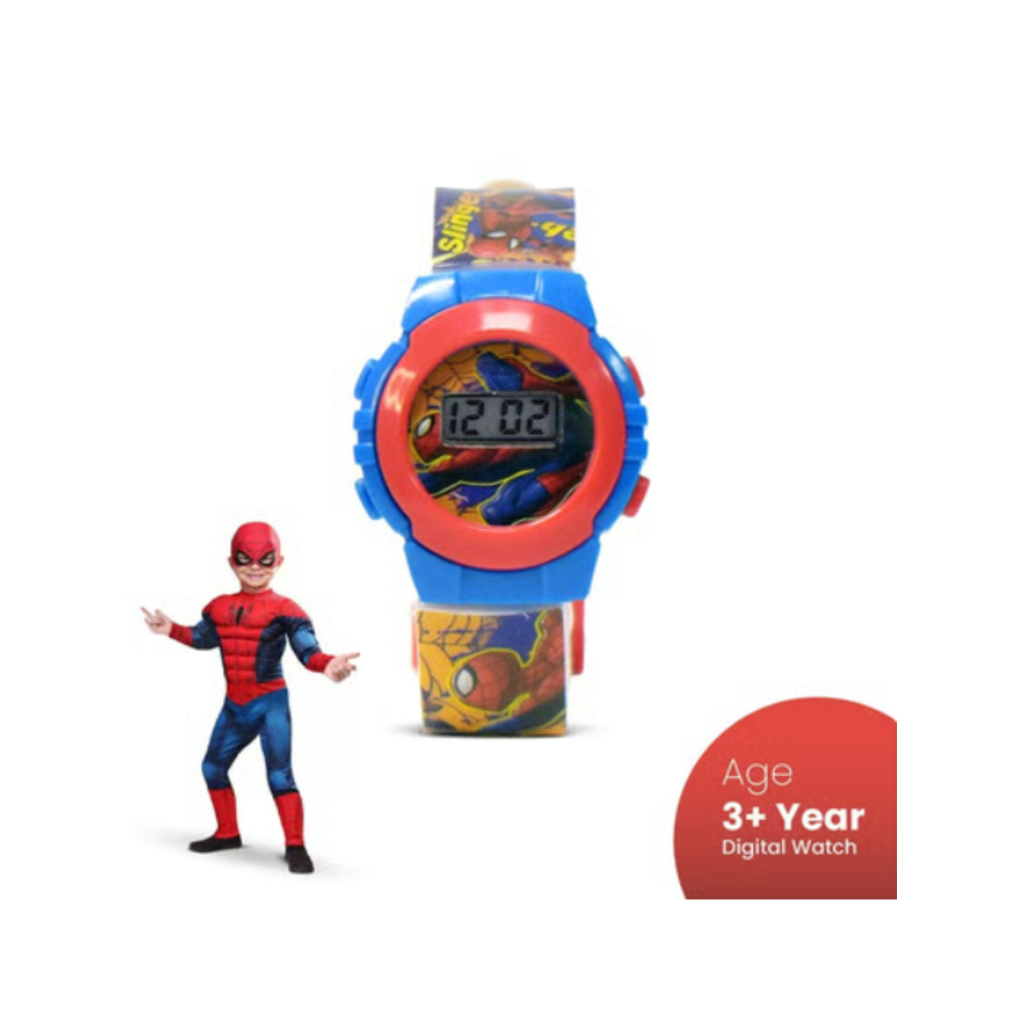 Kids Cartoon Theme Digital Wrist Watch