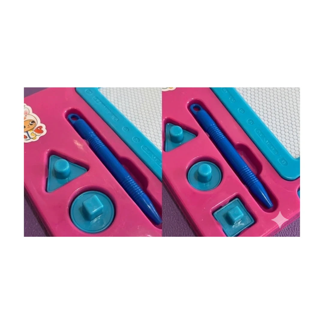 Magnetic Writing Slate for Kids - Reusable Drawing Board with Stylus & Eraser