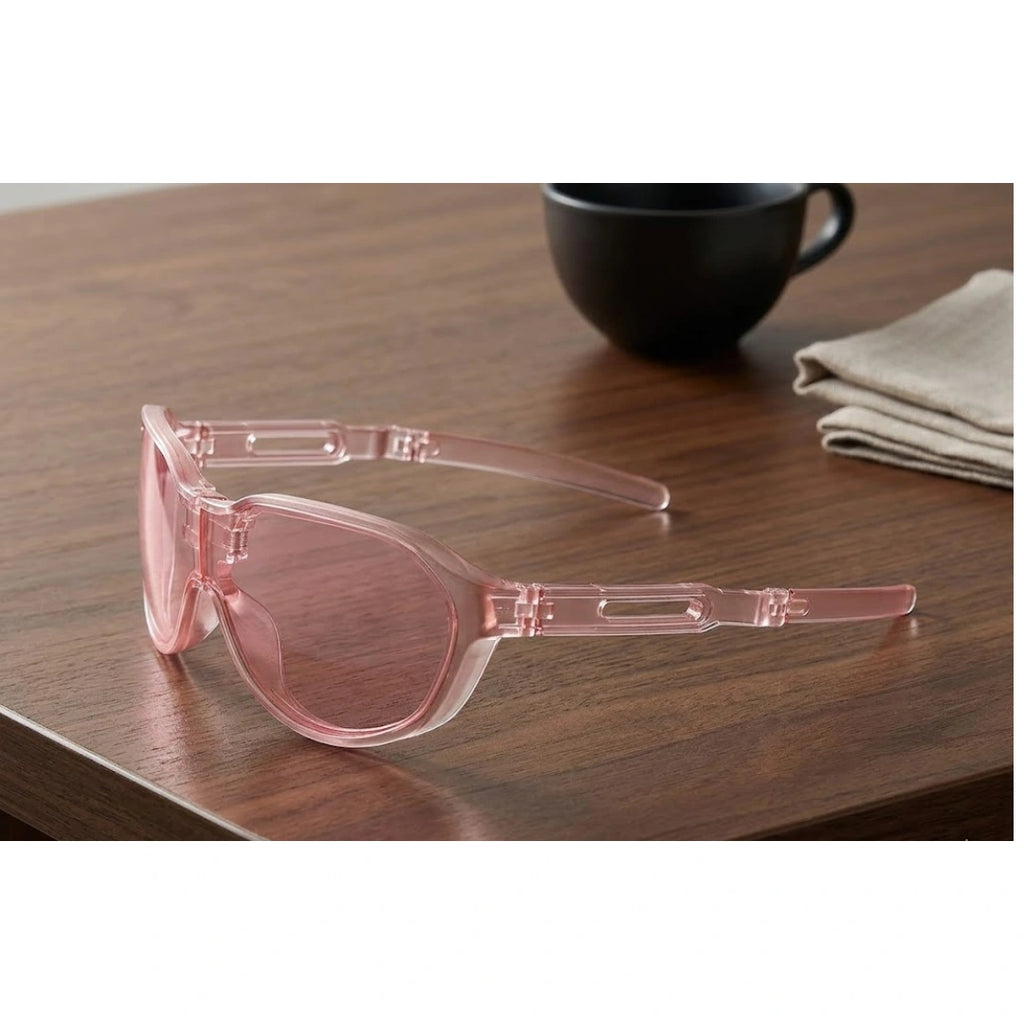 Oversized Y2K Shield Sunglasses - UV Protection, Women & Men