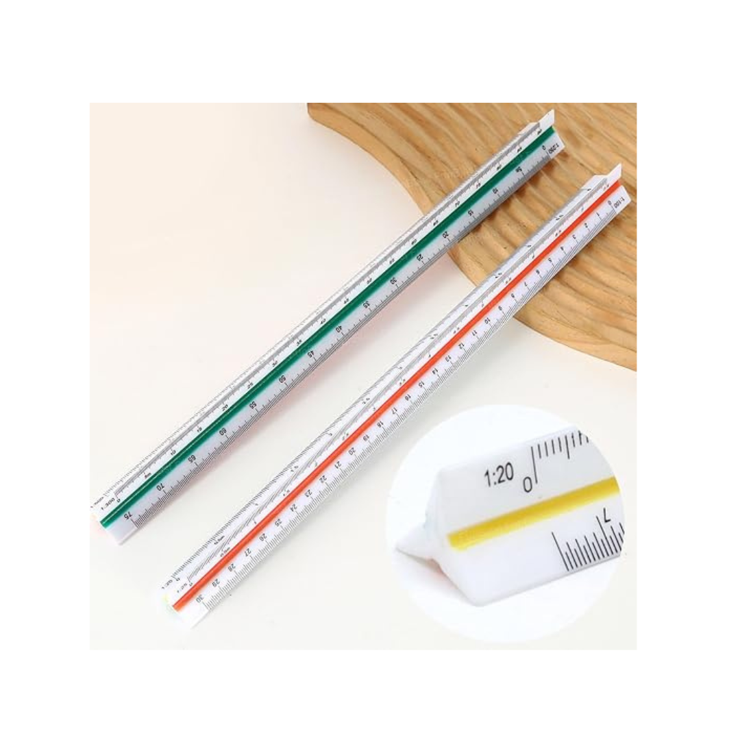 Ub Collection Multi Side Scale 30 cm Recommended for 5+ Years Random Colour as per Availability