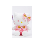 Rolex Cute Kitty Plush Soft Toy with Premium Bow – Assorted Colours (Blue, Purple & Pink) | Soft Stuffed Doll | Ages 3+