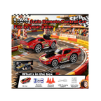 Mini Drift RC Car 1:64, Remote Control Car with 3 Speed, 2.4GHz and Bluetooth App, Metal Body, Drift Car for Kids from 6 Years Old (Red)