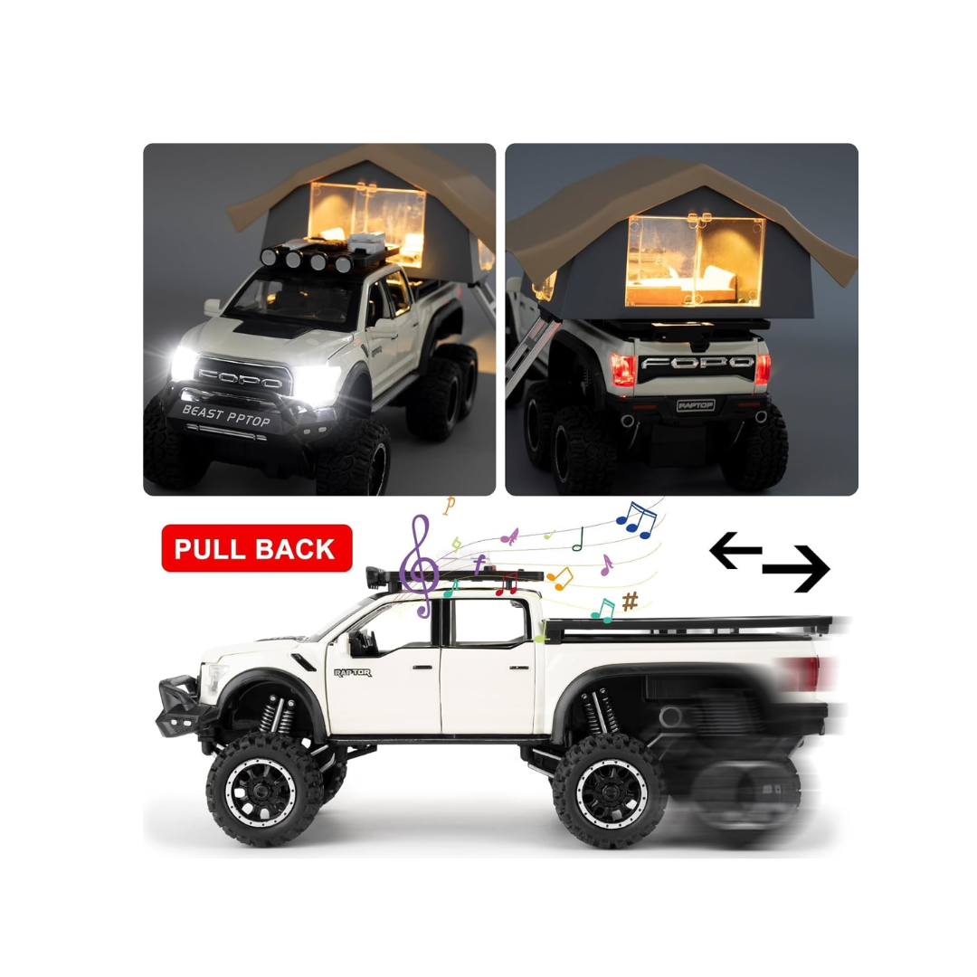 6-Channel Die-Cast Construction Dump Truck Toy Set with Accessories (1:27 Scale)