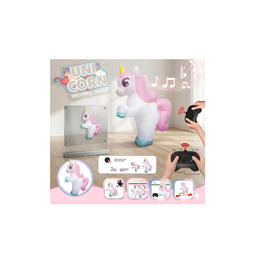 Toy Rush Remote Control Inflatable Unicorn Toy Age 3-8 Years