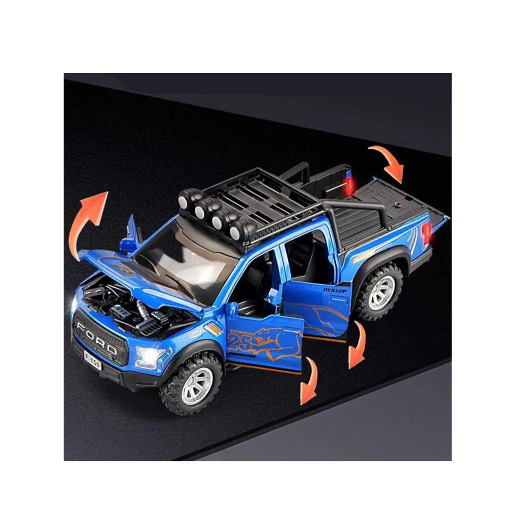 1:32 Die-Cast Off-Road Pickup Truck Toy – Blue