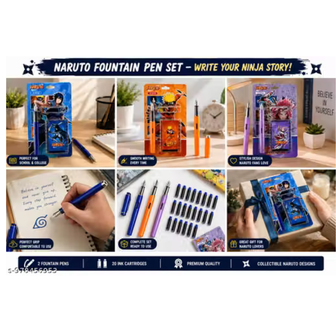 Ub Collection Fountain Pen Set Recommended for 5+ Years Random Design and Colour as per Availability