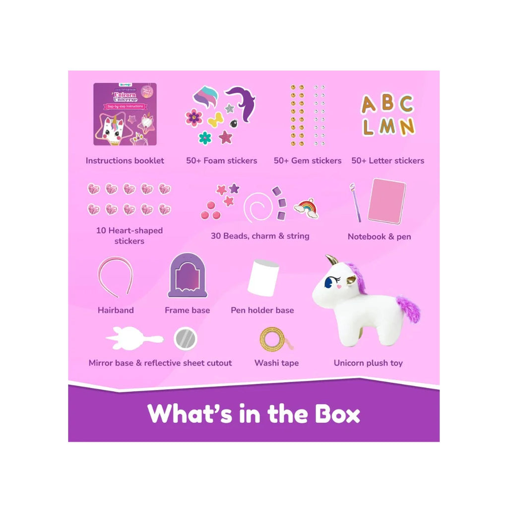 Playshifu Unicorn Universe DIY Craft Kit · 200+ Pieces · 6 Projects · Ages 3+