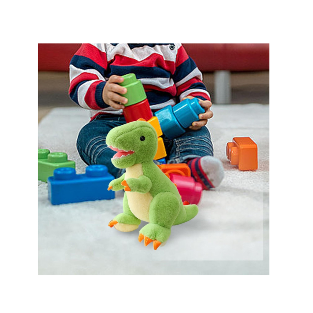 Rolex Cartoon Dinosaur Plush Toy – Soft Green Stuffed Animal for Kids 3+ Years