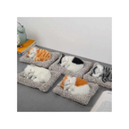 Sleeping Kitten Plush Cushion Toy with Music & Activated Carbon Pad