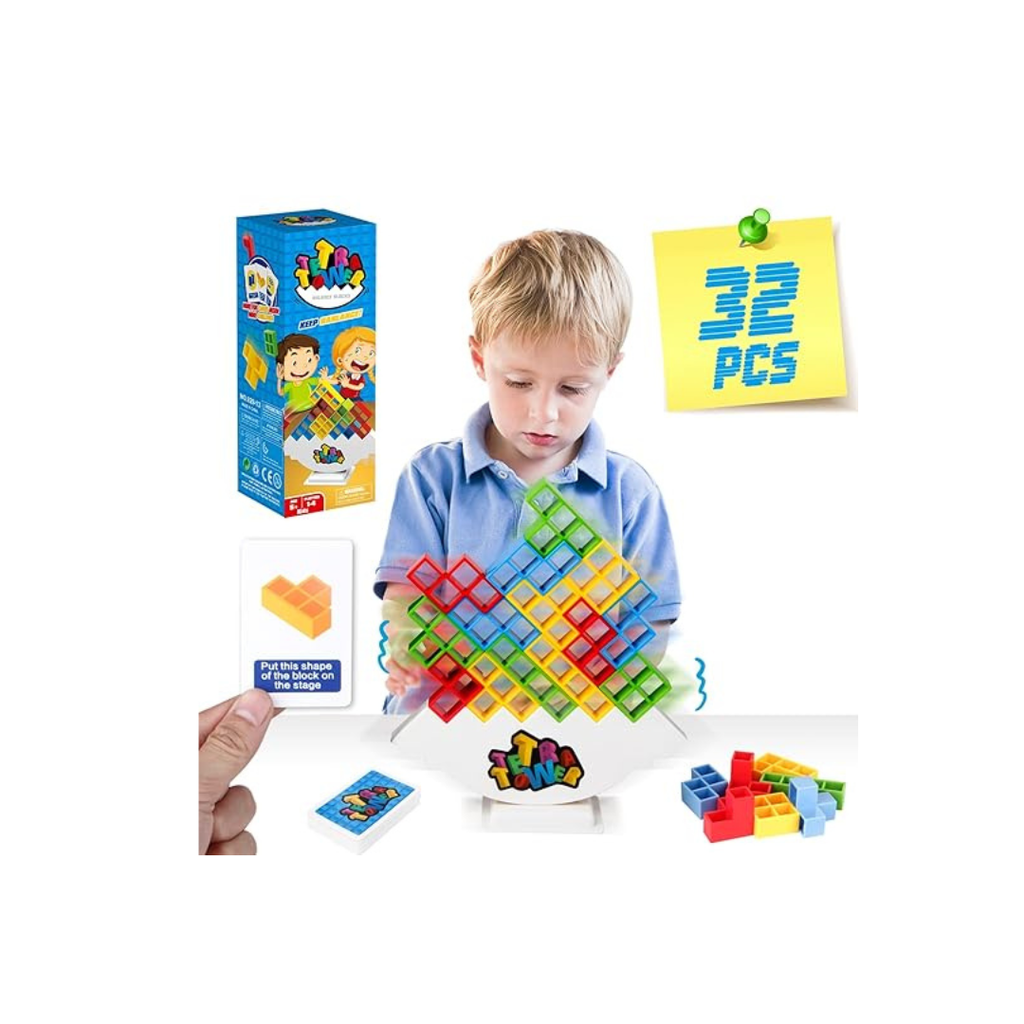 JB Impex Tetris Game Balance Challenge Blocks 2 Player 3+ Years