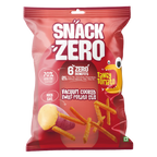 Snack Zero tangy tomato sweet potato stix snack bag with fries on the front