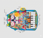 Cartoon Children's Animal Jazz Drum Set Educational Multifunctional Music Carpet Piano Music Mat
