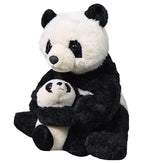 Wild Republic Mom and Baby Panda Plush Toy | Adorable Panda Stuffed Animal Set for Kids