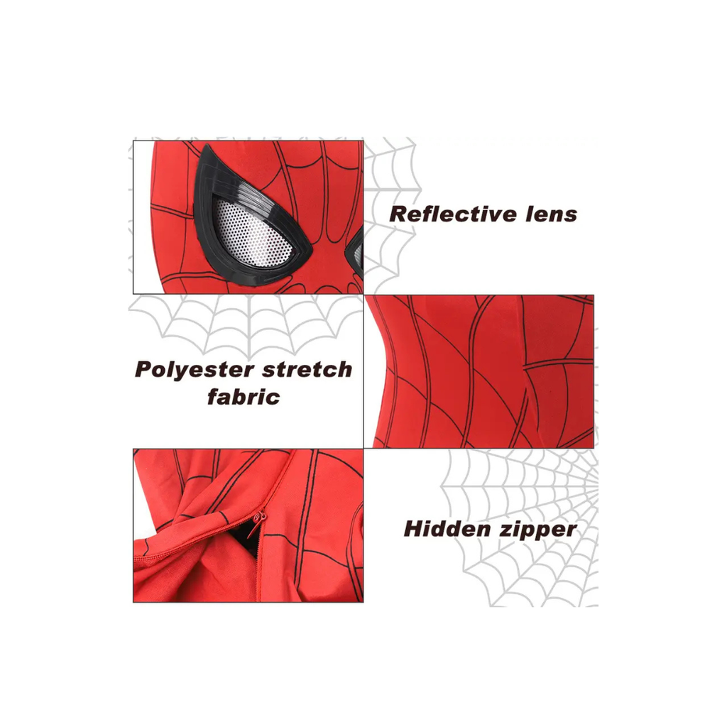 Spider-Man Moving Eyes Mask for Kids – Superhero Costume Mask