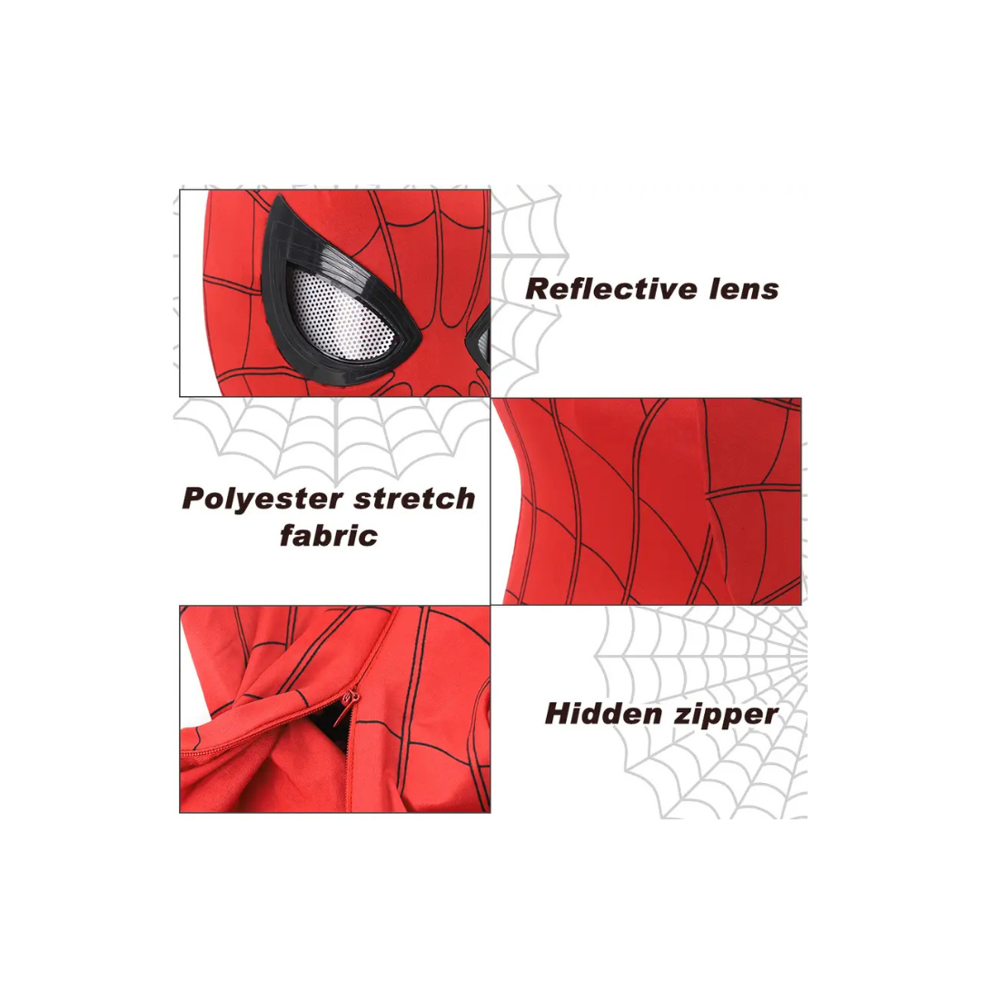 Spider-Man Moving Eyes Mask for Kids – Superhero Costume Mask