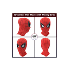 Spider-Man Moving Eyes Mask for Kids – Superhero Costume Mask