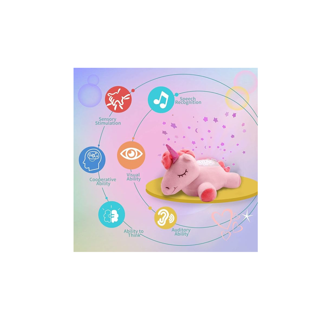 JB Impex Baby Sunki Soothing Plush Unicorn Doll Sleep Soother 3+ Months (Random Design as per Availability)