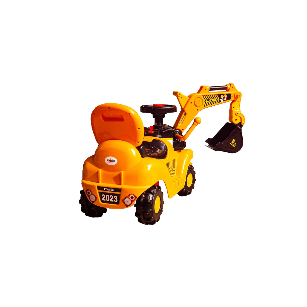 4kids Toys 4Kids JCB Ride-On Excavator Bulldozer Truck For Kids
