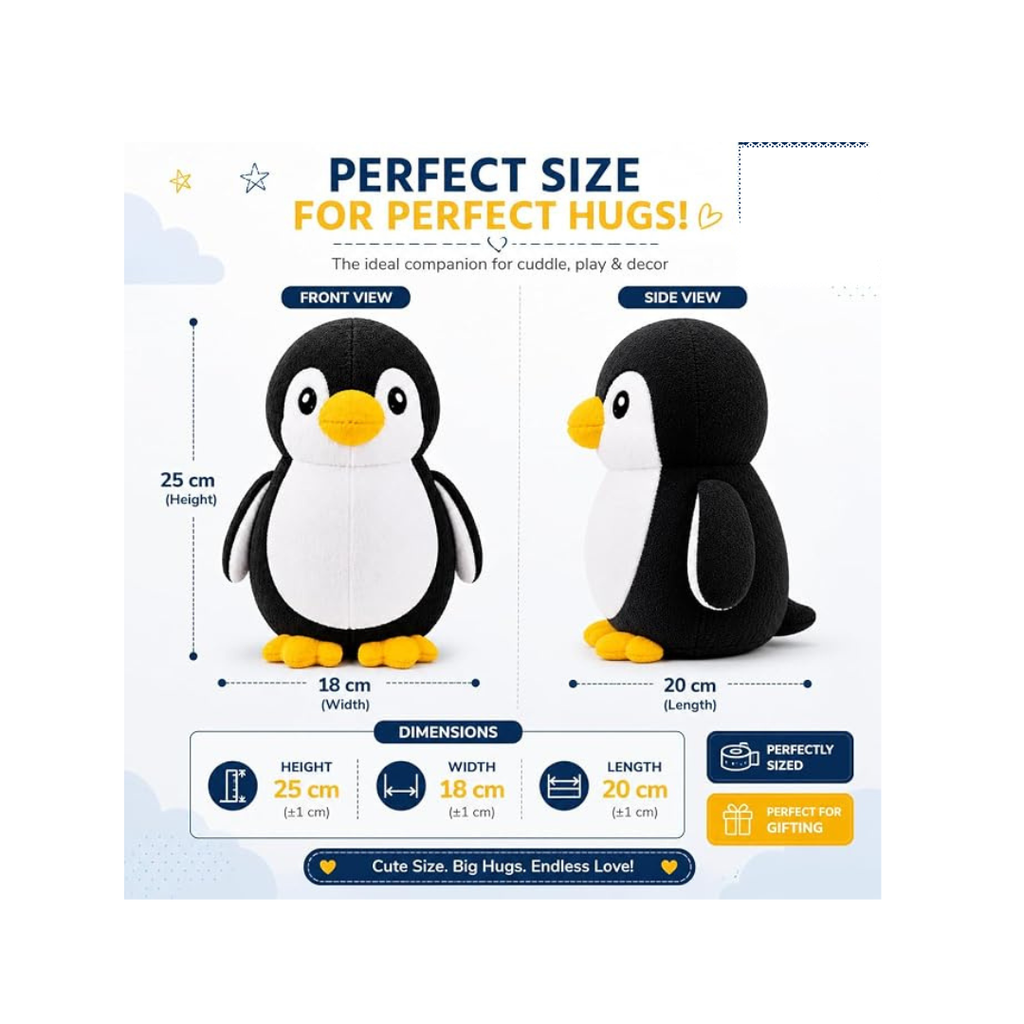 Rolex Cute Penguin Plush Toy 0-12 Years