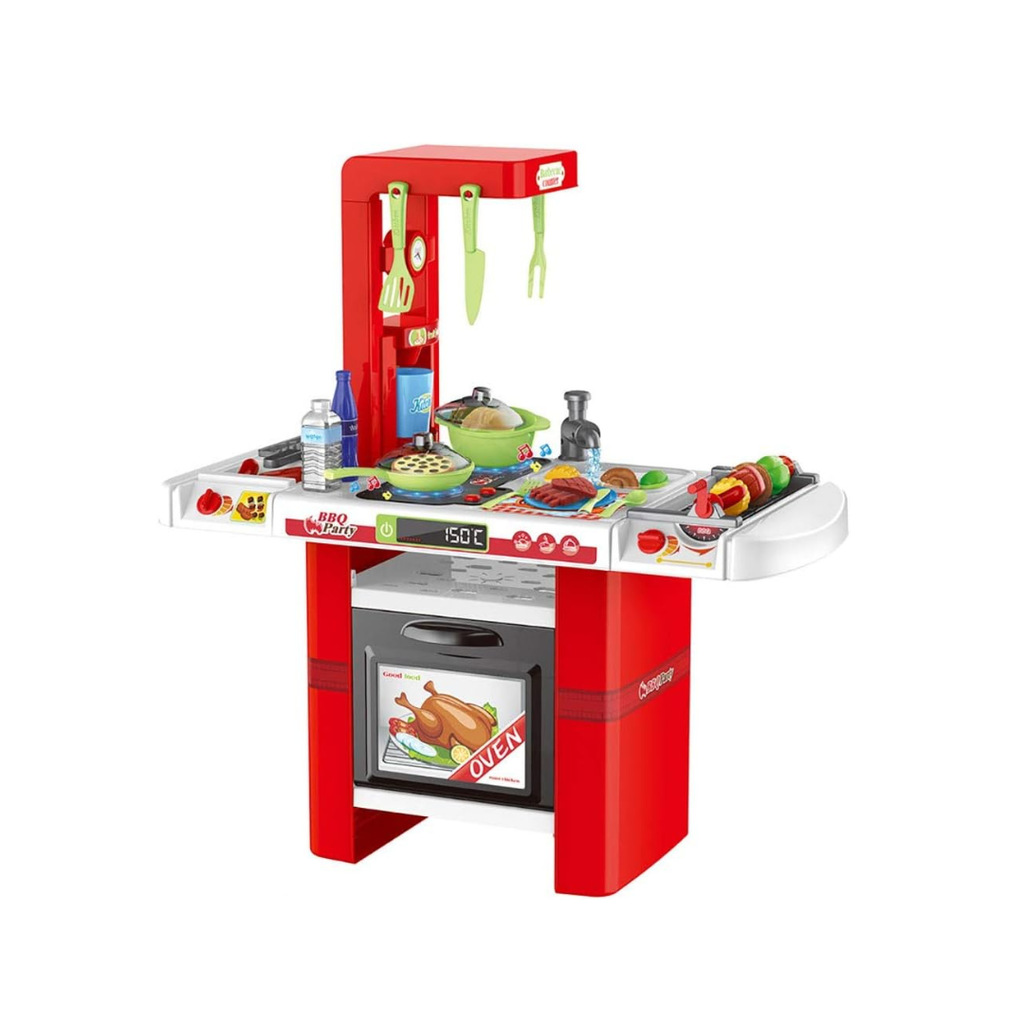 JB Impex Kids Kitchen Play Set with Sink, Oven & Cooking Accessories – 43 Pieces Pretend Play Toy 3+ Years